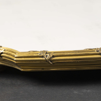 BOIN TABURET - OVAL GILT-BRONZE TABLE SET, NAPOLEON III PERIOD