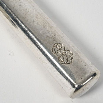 PUIFORCAT – Set of 16 silver ART DECO table knives and 10 dessert knives