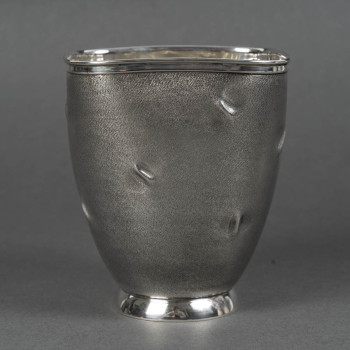 Solid silver vase Italy, Alessandria, CESA SC (hallmark 1 AL) Circa 1970