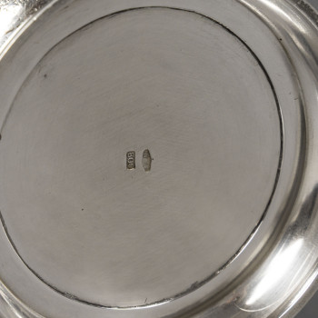 Solid silver vase Italy, Alessandria, CESA SC (hallmark 1 AL) Circa 1970