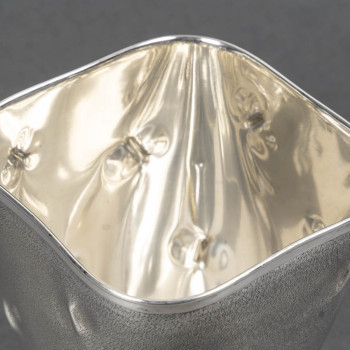Solid silver vase Italy, Alessandria, CESA SC (hallmark 1 AL) Circa 1970