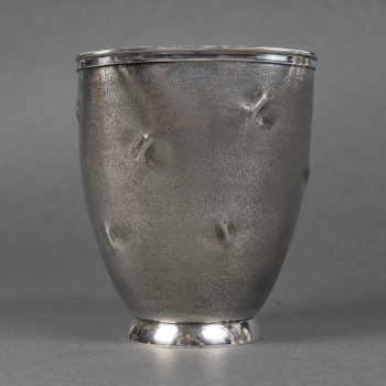 Solid silver vase Italy, Alessandria, CESA SC (hallmark 1 AL) Circa 1970