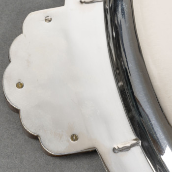 Albert Charlent, silversmith Art Deco tray in solid silver  – Belgium, circa 1930