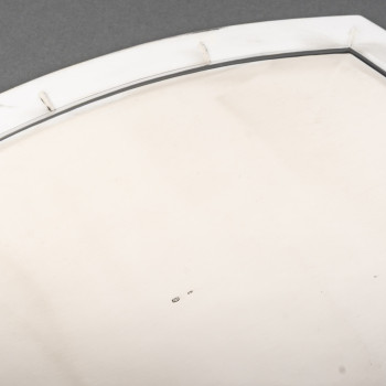 Albert Charlent, silversmith Art Deco tray in solid silver  – Belgium, circa 1930