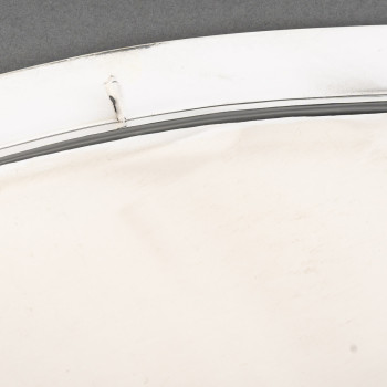 Albert Charlent, silversmith Art Deco tray in solid silver  – Belgium, circa 1930