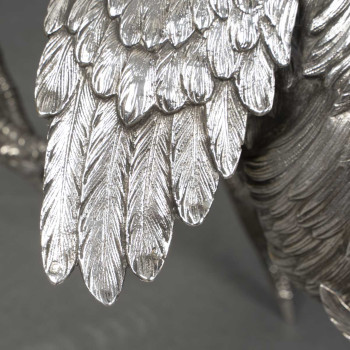 Eschwege Silversmith Pair of Solid Silver Fighting Roosters, Circa 1950