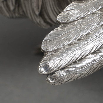 Eschwege Silversmith Pair of Solid Silver Fighting Roosters, Circa 1950