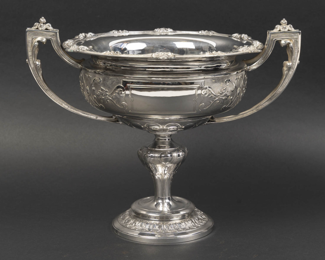 Gustave ODIOT – Centre de table en argent massif néoclassique XIXe