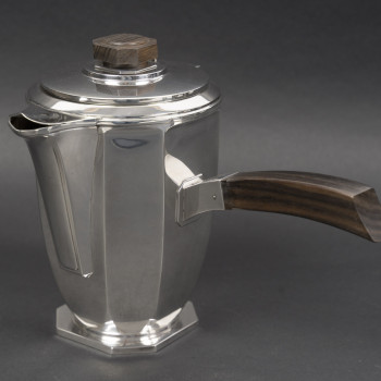Émile Prost, Solid Silver Tea, Coffee, and Chocolate Set – ART DECO circa 1930