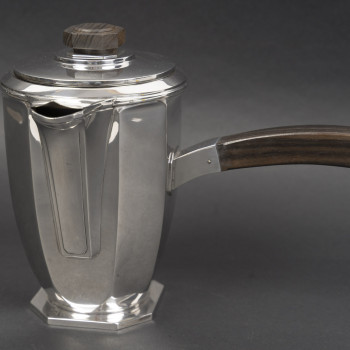 Émile Prost, Solid Silver Tea, Coffee, and Chocolate Set – ART DECO circa 1930