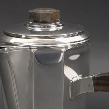 Émile Prost, Solid Silver Tea, Coffee, and Chocolate Set – ART DECO circa 1930