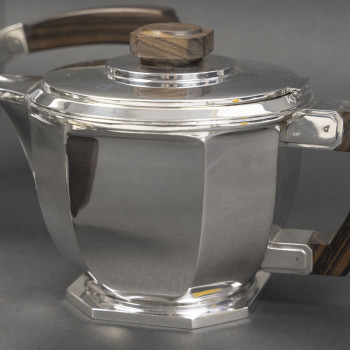 Émile Prost, Solid Silver Tea, Coffee, and Chocolate Set – ART DECO circa 1930