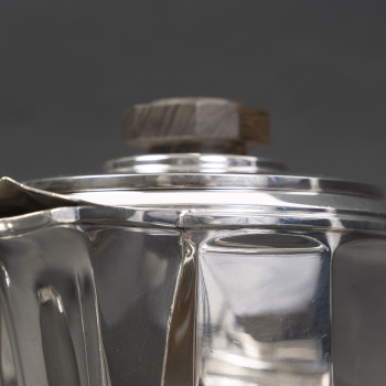 Émile Prost, Solid Silver Tea, Coffee, and Chocolate Set – ART DECO circa 1930