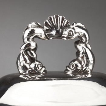 Orfèvre BANCELIN - Soupière en argent massif vers 1950/1960