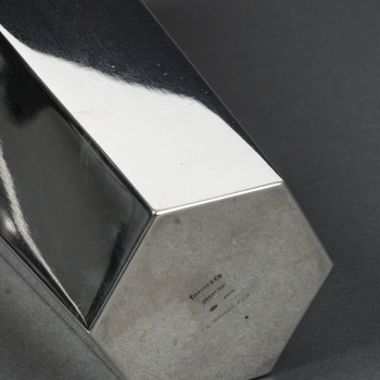 TIFFANY & Co - Modernist Vase with Cut Corners XX