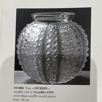 LALIQUE – Vase « Oursins » 1935