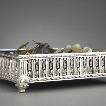 Goldsmith Christofle - 19th century silvered bronze planter