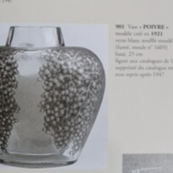 René Lalique (1860 – 1945) – Vase « Poivrier » créer en 1921